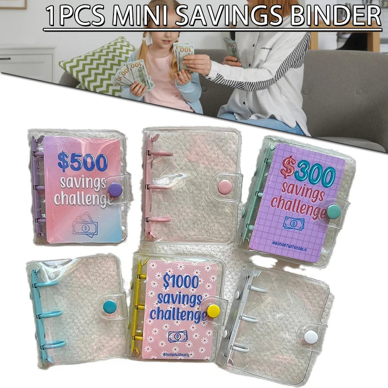 

Мини-папка для сбережений Challeng 150/300/500/1000, планировщик денежных средств, конверт, бумажник, папка для бумажников