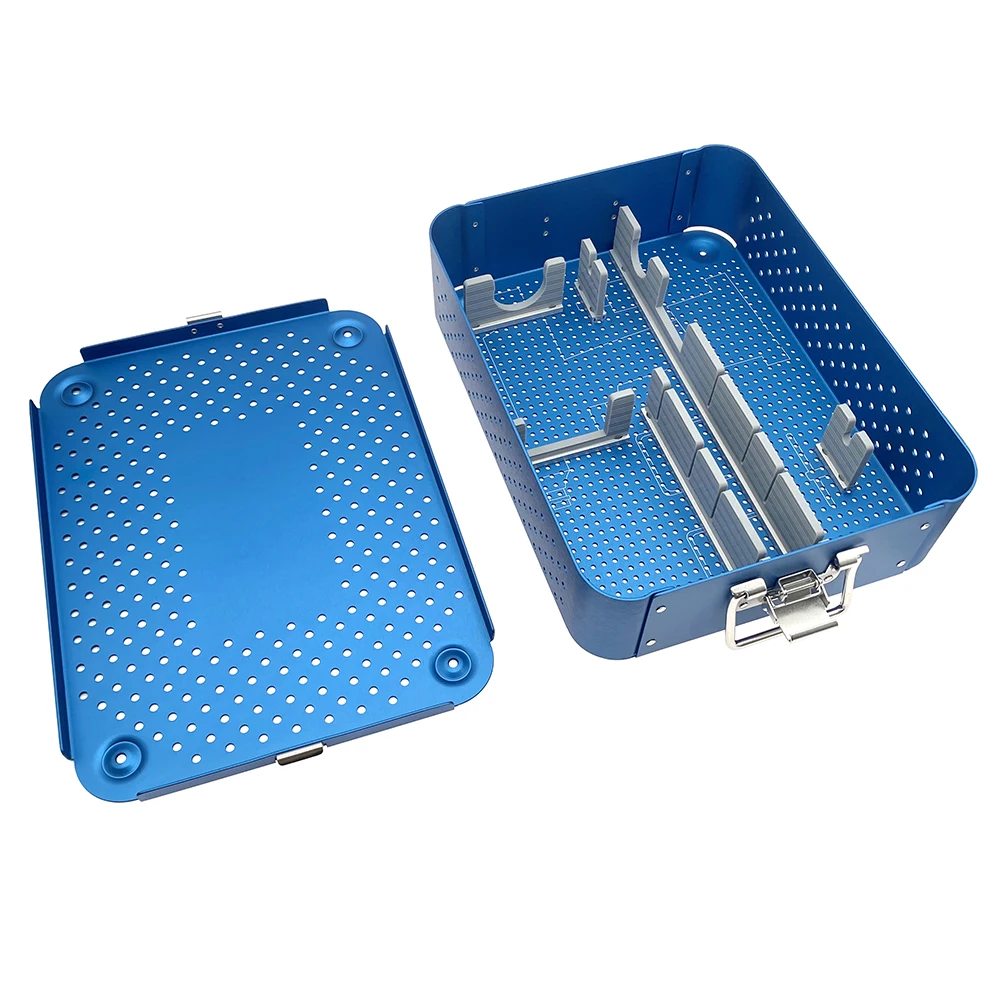 

Electric drill Saw sterilization tray case Aluminum Disinfection Box Orthopedic Surgical Instrument