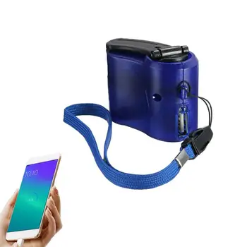 Outdoor Portable Emergency Survival Hand Crank Generator 5V Charger Lighting Rechargeable Home Appliance Cigar Lighter 3