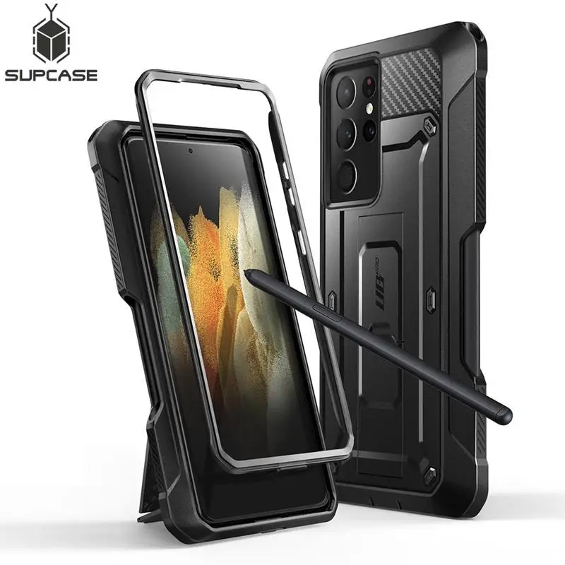 

SUPCASE For Samsung Galaxy S21 Ultra Case 5G (2021 Release) UB Pro Full-Body Dual Layer Rugged Holster Kickstand with S Pen Slot