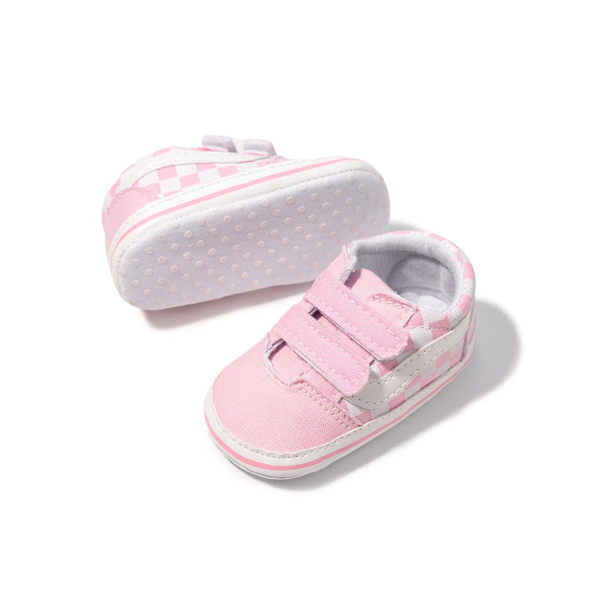 Meckior Baby Boy Mädchen Schuhe Canvas Turnschuhe rutsch feste Gummis ohle Streifen erste Wanderer Säugling Baby Freizeit schuhe – Detail 16
