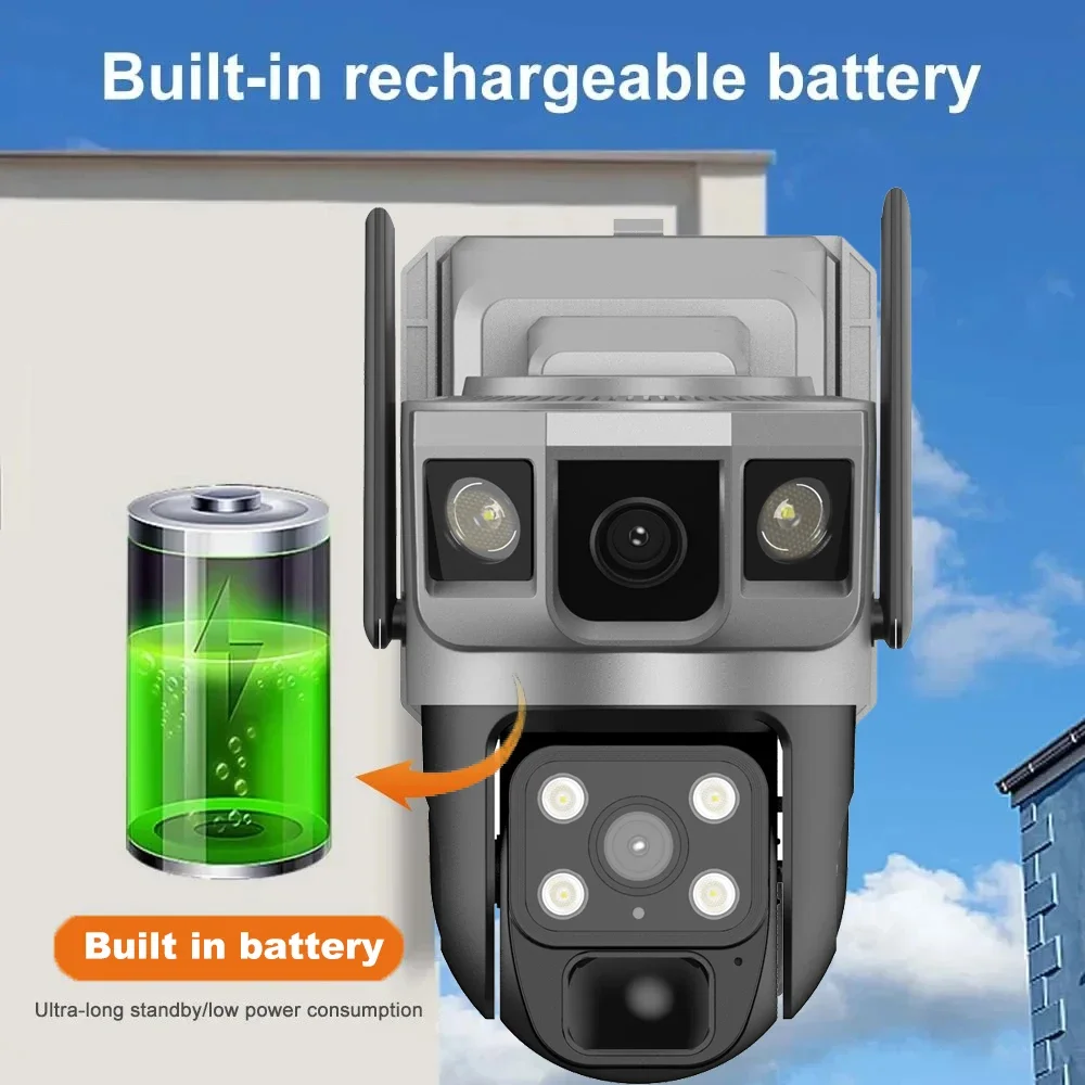 6K 12MP Solar Camera 4G SIM Card WiFi Smart Home Security Protection Outdoor IP Wireless Waterproof Video Surveillance Cameras 3