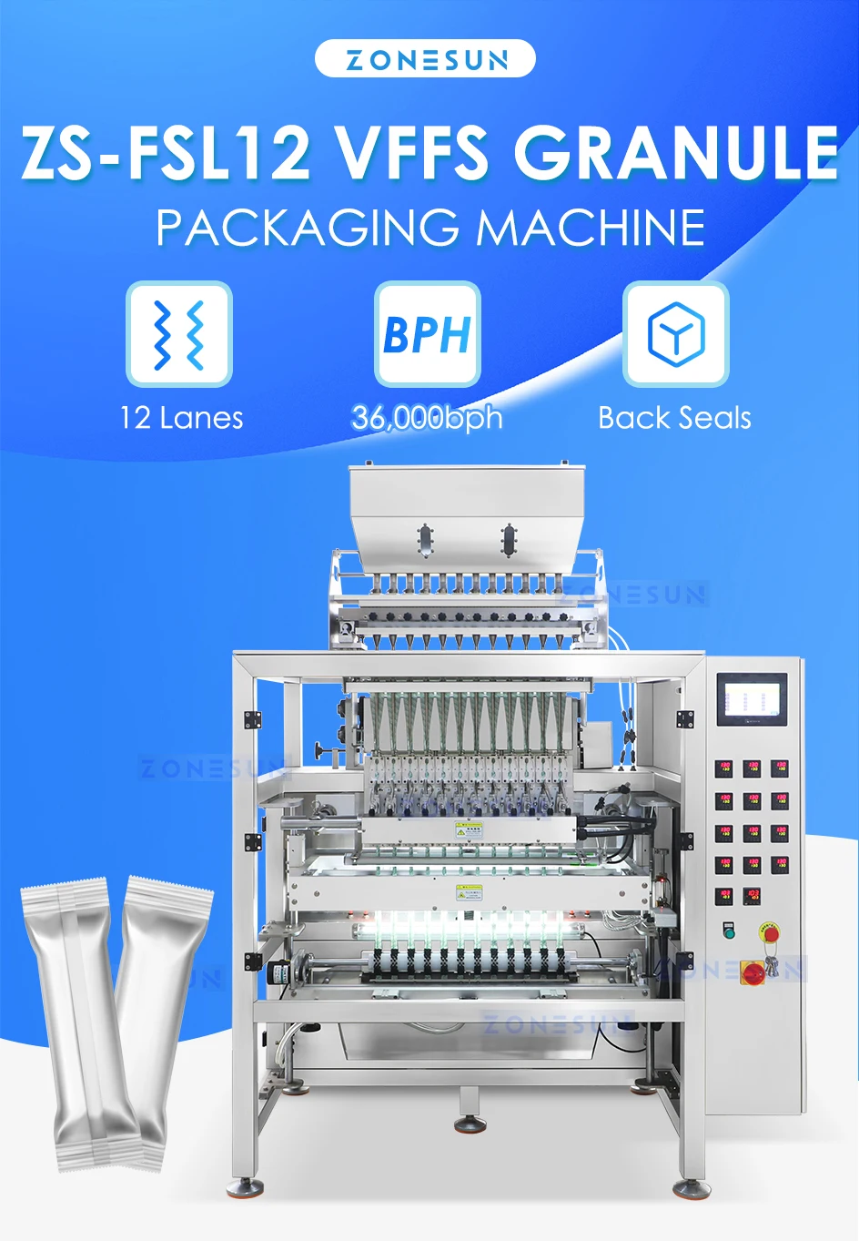 zonesun sachet packaging machine