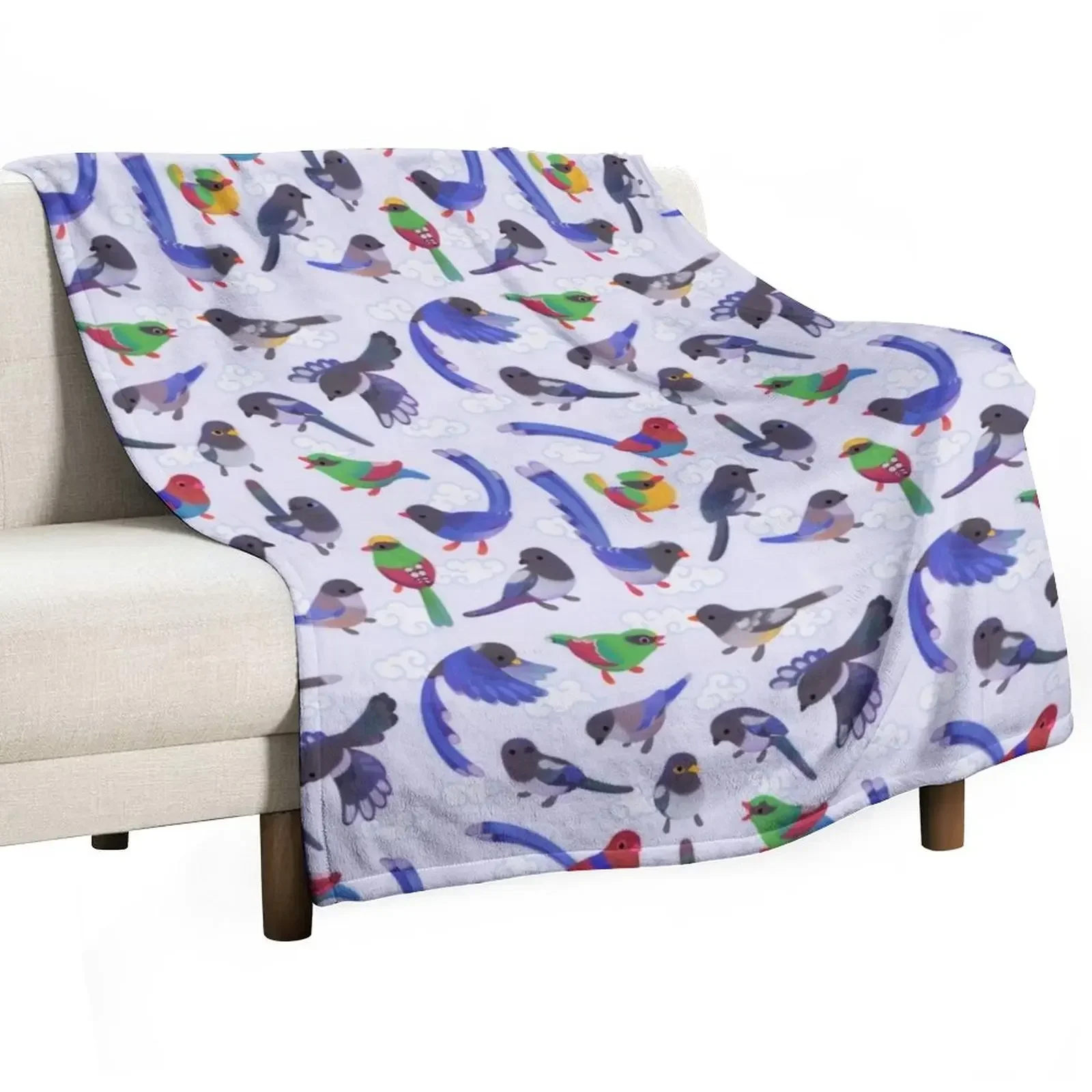 

Magpie Throw Blanket Beach Plaid Soft Plush Plaid Kid'S Blankets