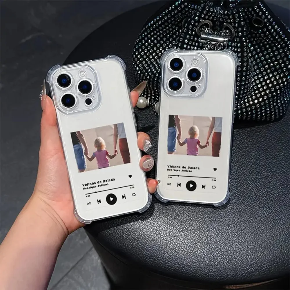 Personalized Clear Photo Phone Case Cover