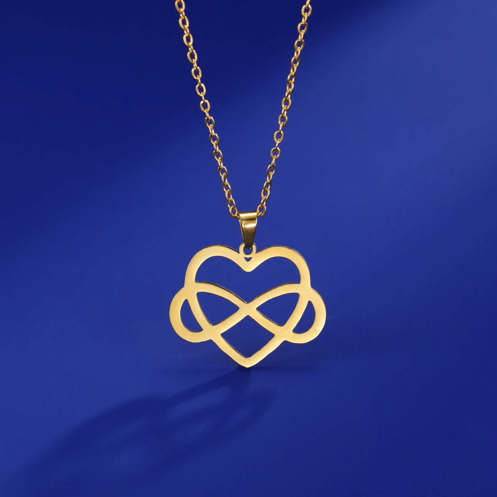 Trendy Liebe Herzen Anhänger Halskette Edelstahl Unendliche Symbol Halskette Für Frauen Freundin Romantische Geburtstag Schmuck Geschenk