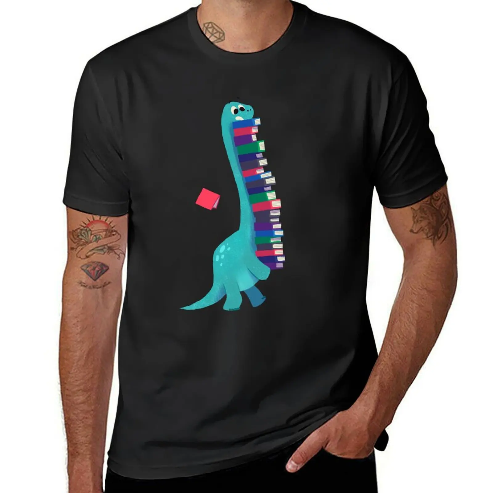 

BOOK DINOSAURS 01 T-Shirt plain new edition oversizeds Men's t-shirt
