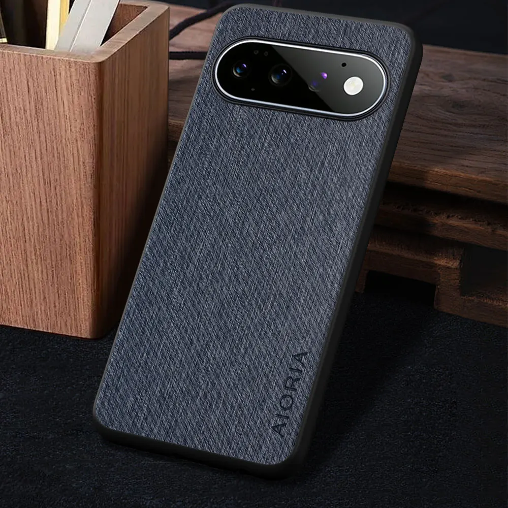 Luxury Vintage Cloth Pattern Leather Skin Phone Case Cover