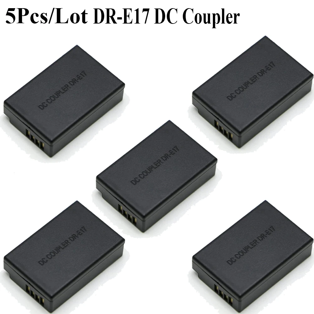 5 Pz/Lotto Dr-E17 Dc Accoppiatore Lp-E12 Batteria Fittizia Compatibile Per Fotocamere Digitali Mirrorless Canon Eos M3, Eos M5, Eos M6