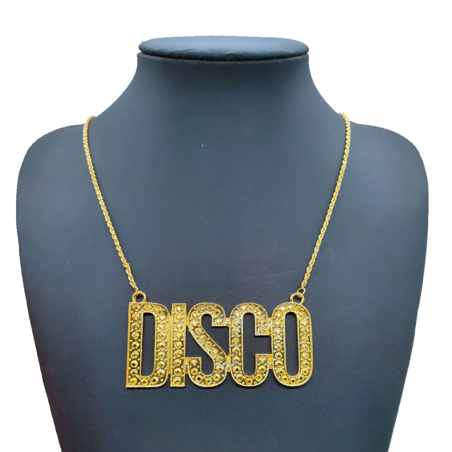

Large Gold Letters Necklace Choker Jewelry Monogram Pendant Necklace for Women Gift