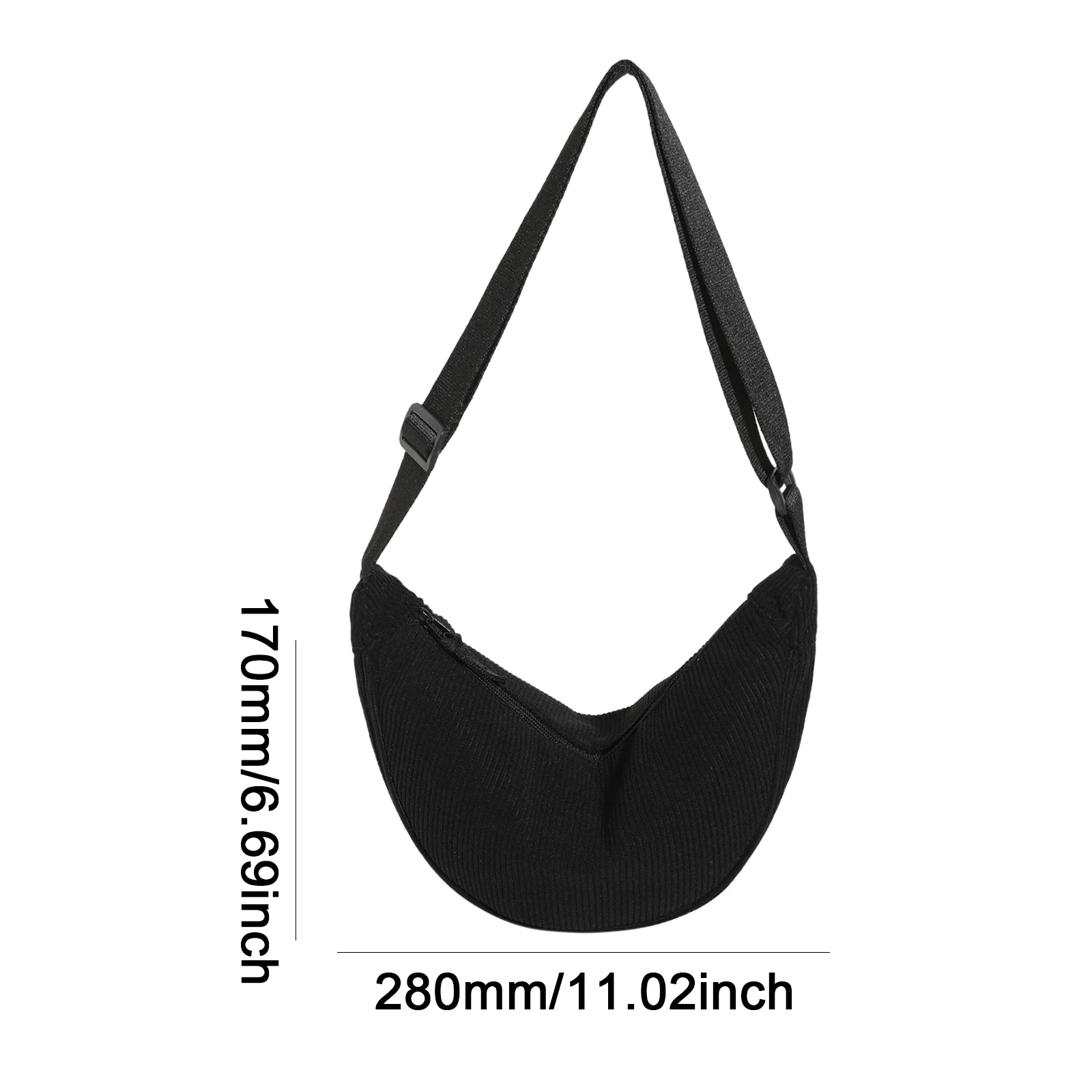 Corduroy Dumpling Bag for Women Shoulder Bag Chic Hobo Bag Cross Body Sling Bag Casual Handbags Mobile Phone Purse Shopping Bag