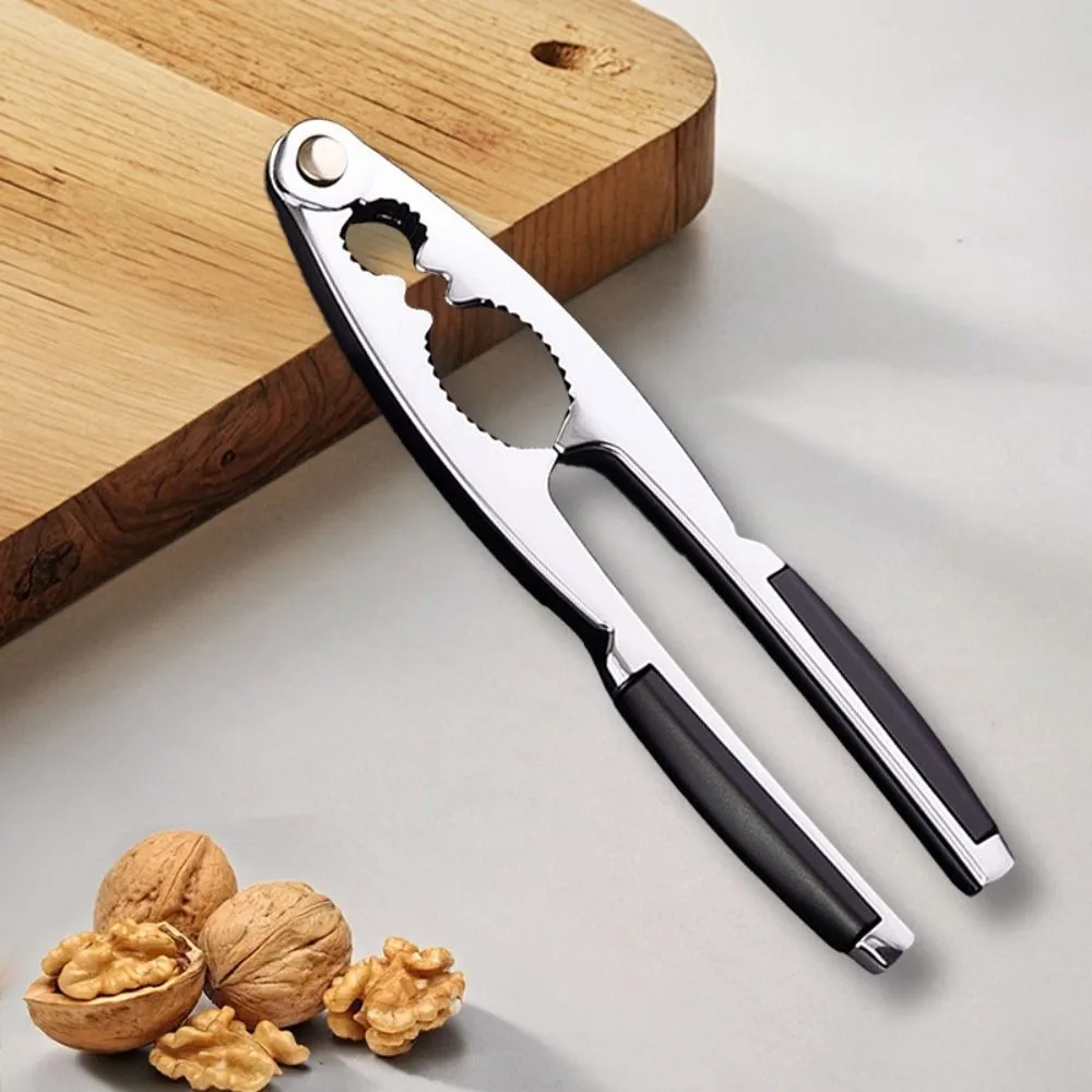 Zinc Alloy Walnut Cracker Serrated Anti-slip Design Extended Handle Pecan Sheller Professional High Hardness Nut Clamp