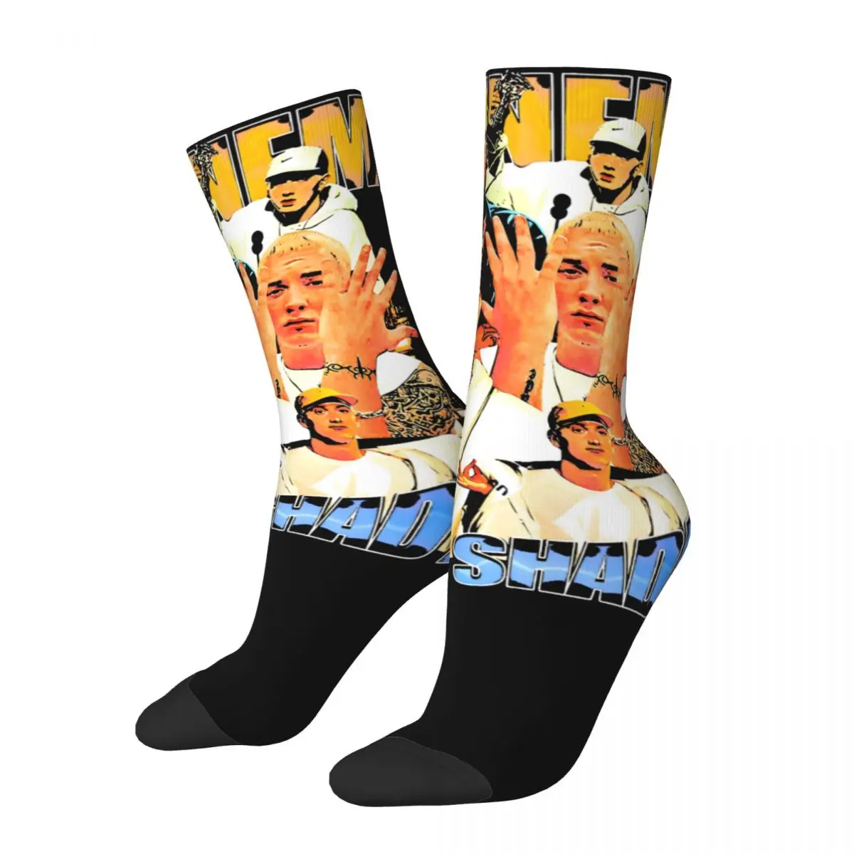 

Unisex The Real Slim Shady Eminem Socks Super Soft Fashion Hip Hop Rap Socks Crazy Merch Middle TubeSocks Birthday Present