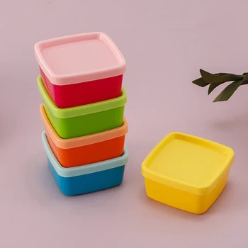 5 Pz/set Mini Lunch Box Bottiglia di Condimento di Plastica Ketchup Spremere Bottiglia Contenitore di Cibo Portatile Caramelle Noci Snack Cucina di Stoccaggio 1