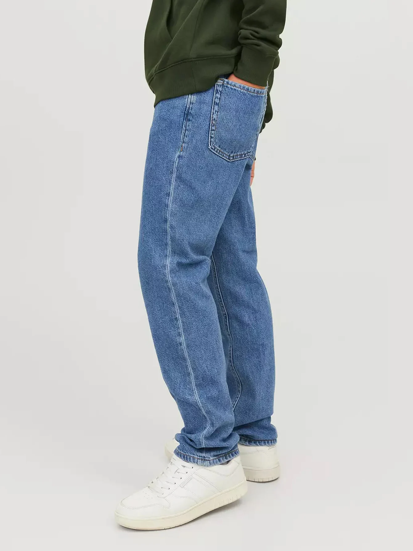 2025 High Quality Jeans For Boys Trendy Brand Sof New Korean kids Casual Long Jeans Classic Man Straight Denim Pants Solid Color 3