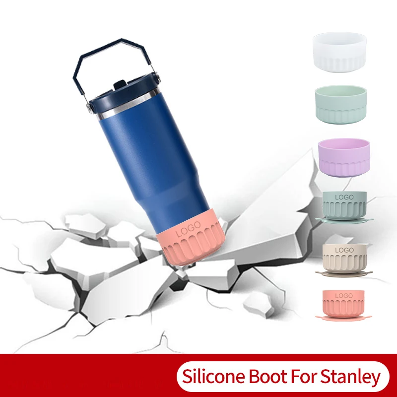 Protective Water Bottle Bottom Sleeve Cover Silicone Cup Bottom Protective Cover Cup Holder For Stanley 20/30/40oz Tumbler