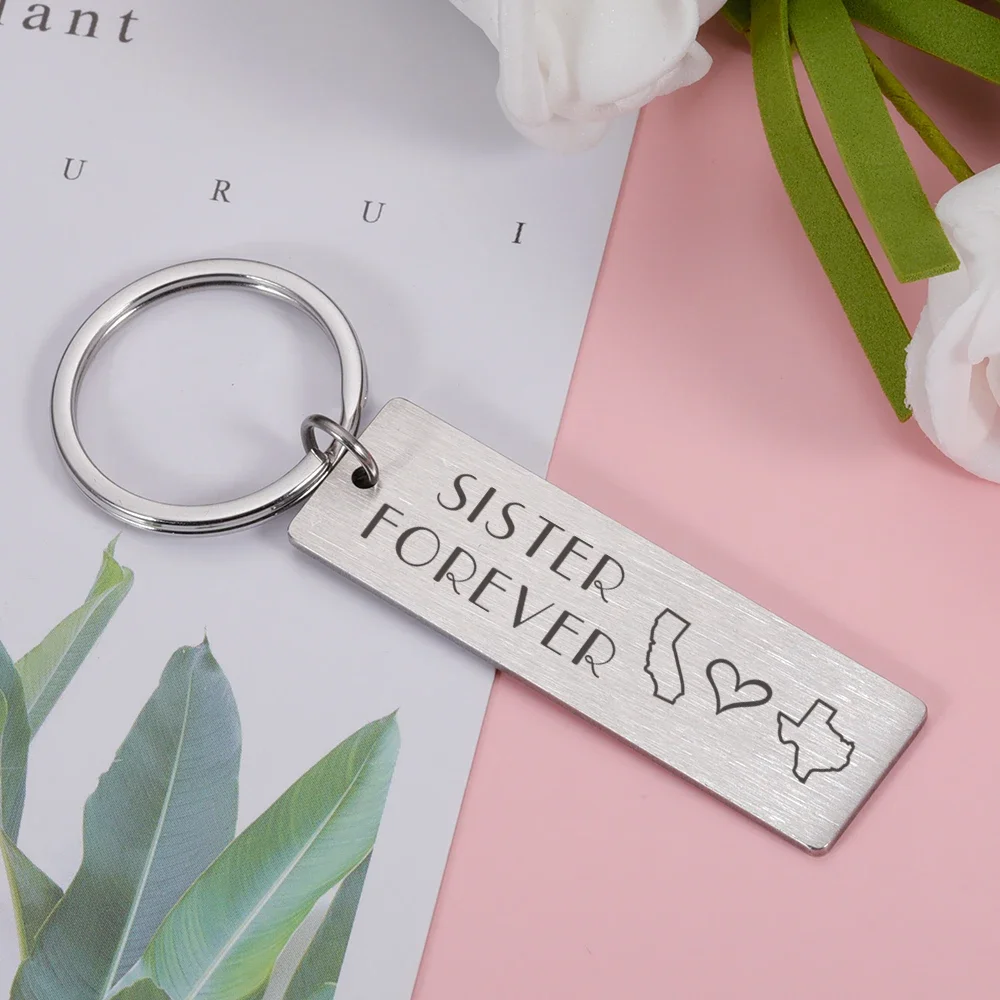 

Брелок для ключей от сестры, родственников, для лучшего друга, на день рождения, выпускной, рождественский подарок