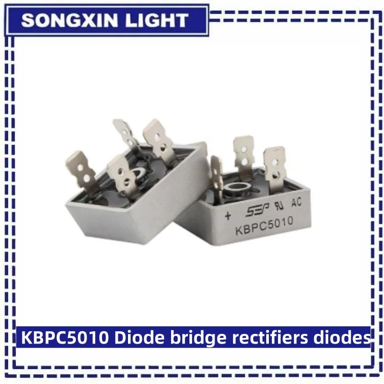 Diode bridge rectifier KBPC5010 Diode 50A 1000V Power rectifier 2PCS/Lot