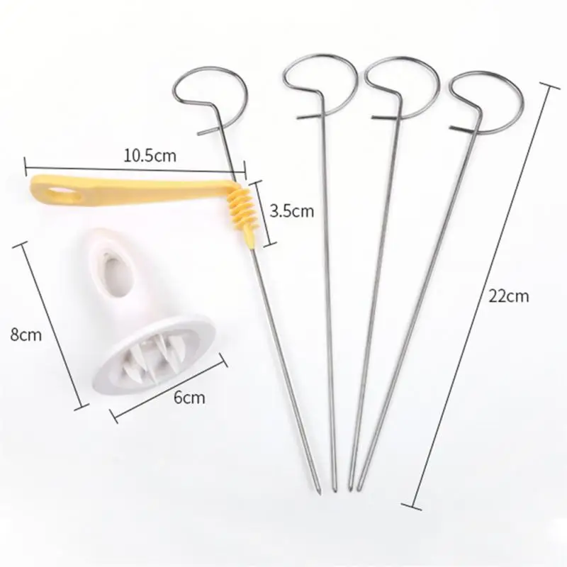 DIY Potato Spiral Cutter String Rotate Potato Chips Tower Slicer Manual Twisted Cutter Useful Kitchen Gadgets Tools