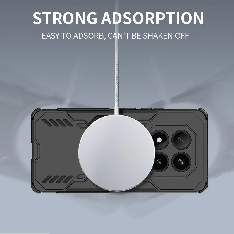 Enhanced Armor Heat Dissipation Magnetic Wireless Charging Case