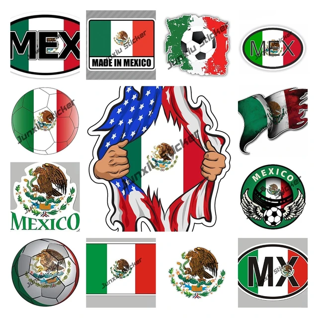 Mexico Sticker Vinyl Decal Mexican Flag Style Cartoon Graffiti Sticker DIY  Laptop Guitar Phone Luggage Fridge Waterproof Sticker - AliExpress