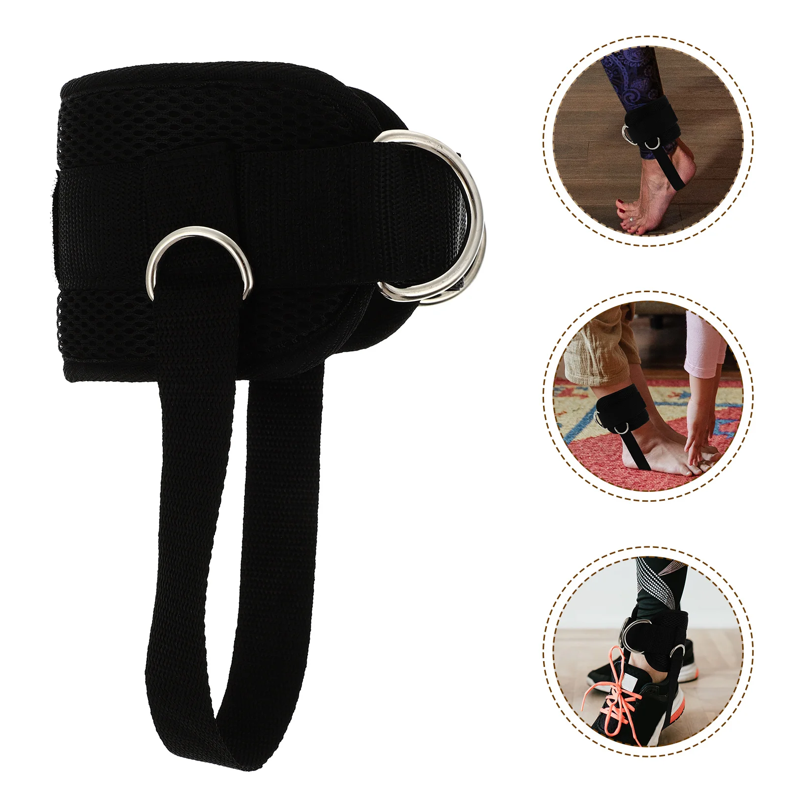 

Ankle Straps Tension Band for Cable Machines Indoor Fitness Accessories Puller Resistance Exercise