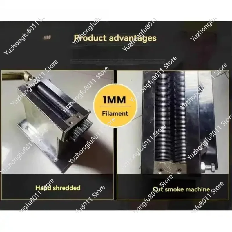 0.07mm/1mm 담뱃잎 절단기, 미세 절단 사이즈 잎 절단기, 허브 건조 고추 분쇄기