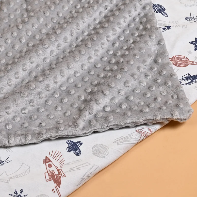Skin Friendly Pure Cotton Baby Bag Wrapped in Baby Bean Blanket Air Conditioned Nap Blanket Temperature Controlled Double Sided