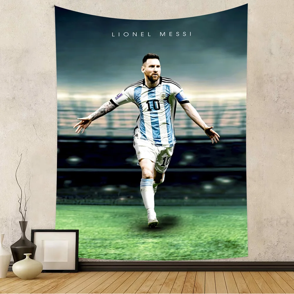 Fußballstar M-Messi Alles Gute zum Geburtstag Hintergrund Hintergrund Vinyl Frauen Geburtstag Party Kuchen Tischdekorationen Fotoshooting Banner – Detail 14