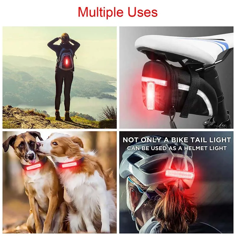 WasaFire 14 Modes Bicycle Taillight 22* LED USB Rechargeable Bike