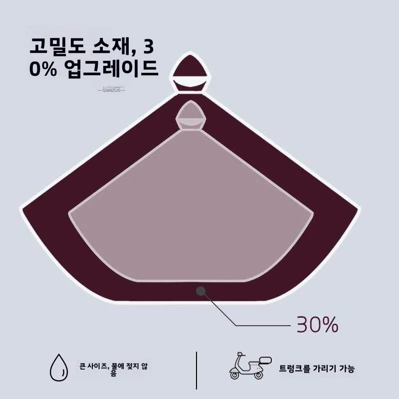 전기 자동차 특수 비옷 옥스포드 천 자전거 싱글 라이더 더블 라이더 성인 방수 폭우 여름 신상품
