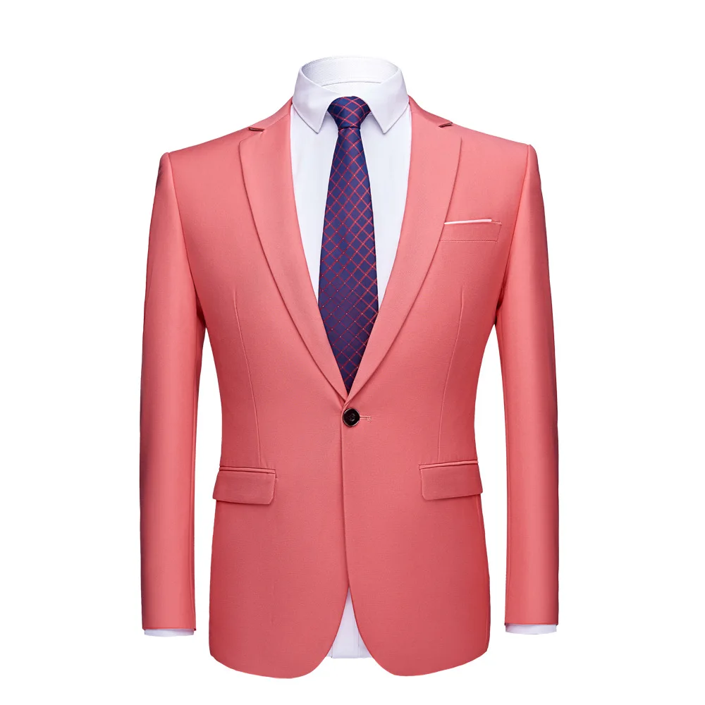 Green Men's Suit Jacket,Single Button V-Neck Coats,Suitable for Wedding/Party/Business/Work/Interview/Casual,Asian Size M-6XL