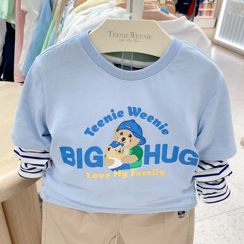 

Patchwrk Cotton Tees For Kids , Bear Print Oversize Loose T-Shirt Tops, Sweatshirt Hoodies Family Matching Outfits clothes