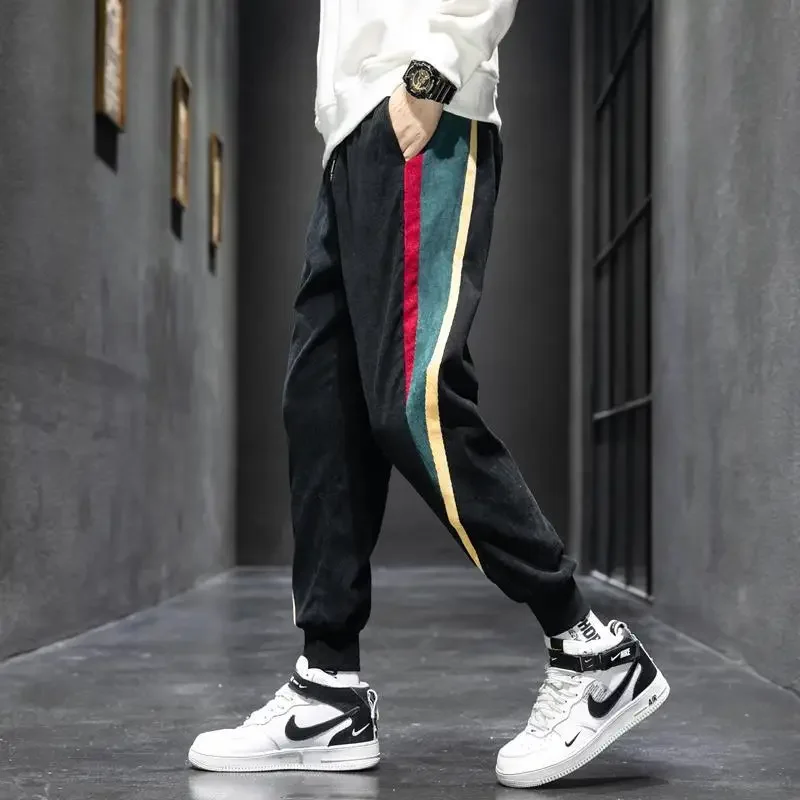 

Men's Sweatpants Jogger Training Trousers Slim Man Sweat Pants Corduroy New Items in Summer Stylish Casual Tracksuit Bottoms Y2k