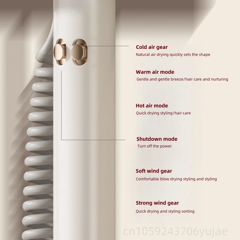 220V Hotel Specific Hair Dryer 2200W High-Power Fast Drying Silent Wall Mounted Household Hair Dryer Without Punching Holes