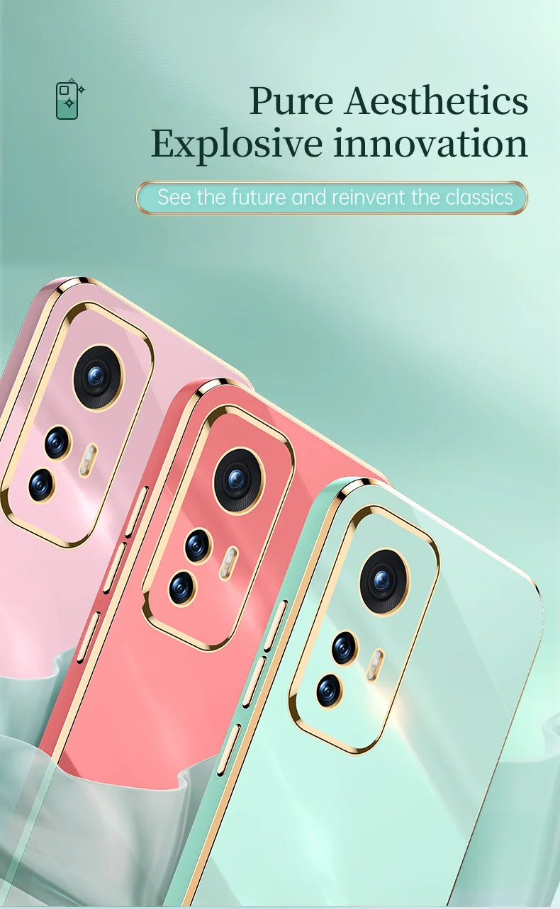 För Xiaomi mi 12 Pro Fodral Cover Mjuk TPU Fodral För Xiaomi mi 12 Pro Anti-fall Anti-fingeravtryck kameraskydd_voghion.com