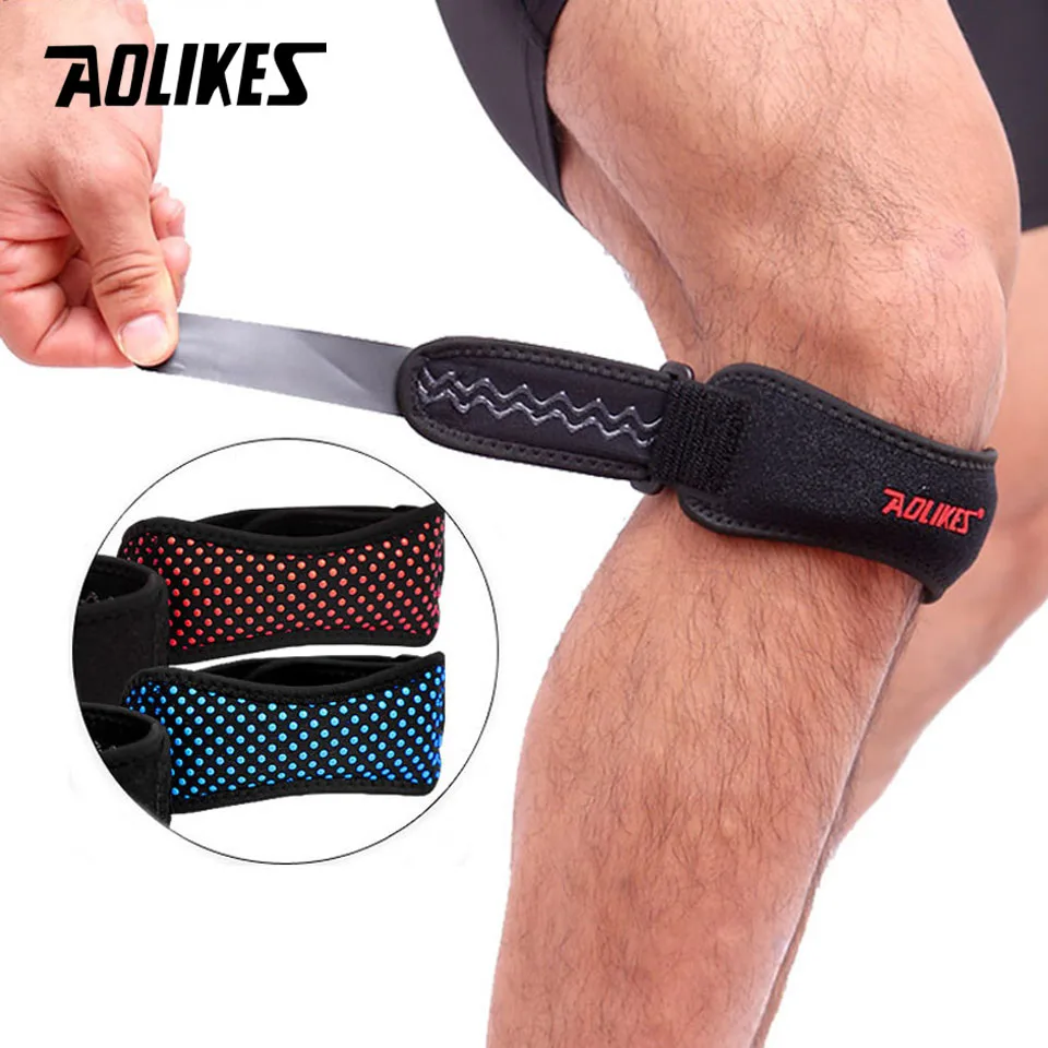 AOLIKES 1PCS Patella Knee Brace Knee Support and Pain Relief Running Hiking Basketball Tendonitis Adjustable Strap Patellar knee support knee brace patellar band