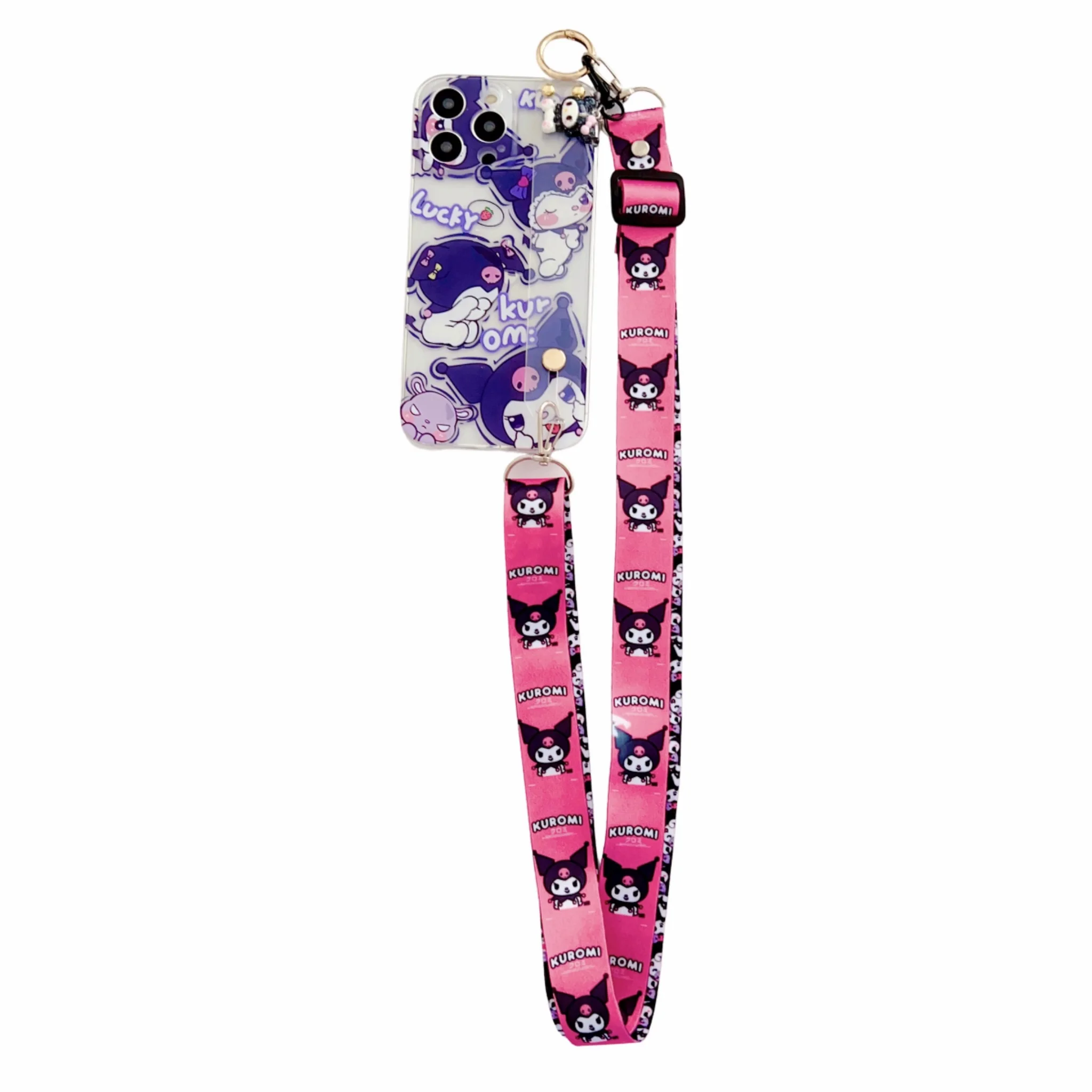 thumbnail image 1 of Funda con correa de muñeca para Samsung Galaxy S7, S8, S9, S10, S20, S21, S22, S23, S24 Plus, Ultra FE Kitty Melody, 1 of 5