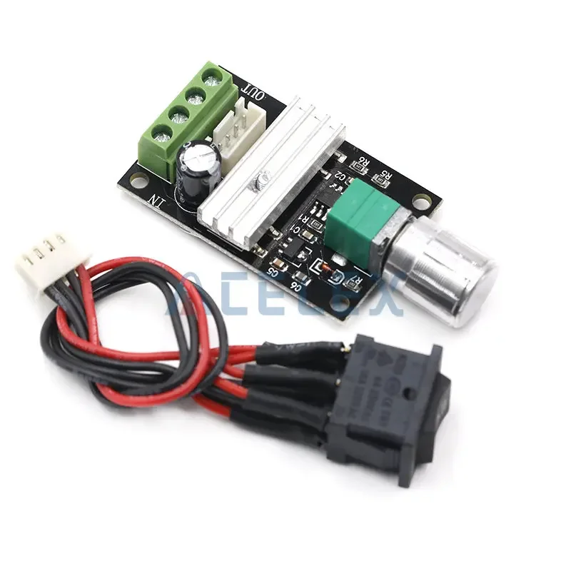 DC 6 to 12 V 24 V 28VDC 3A 80 W PWM Motor Speed Control Lehr Regulator Adjustable Variable Speed Control Potentiometer ON / OFF Dc Motor Speed Controller