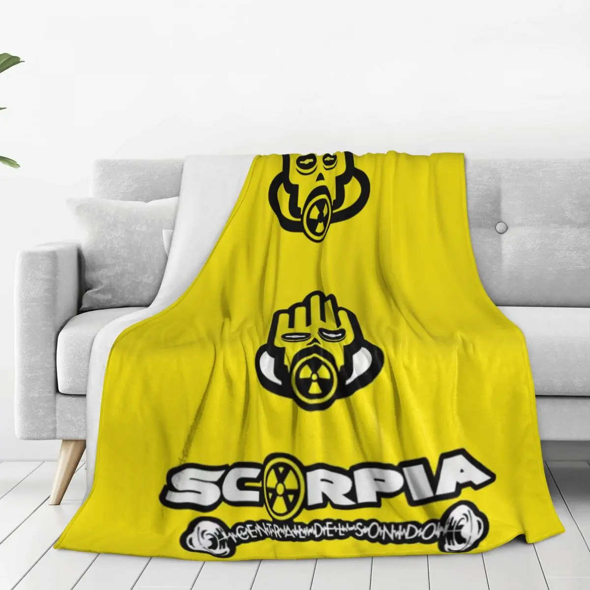 Scorpia - Central Del Sonido Blanket Fleece Multi-function Throw Blankets Sofa For Home Bedroom Outdoor Throws Bedspread Quilt 2