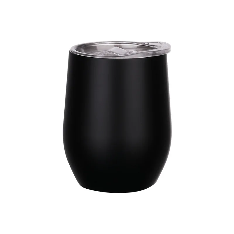 Double Wall Flask Egg Shape Stainless Steel 10oz Coffee Mug Tea Cup Beer Drinking Mug 300ml Insulated Thermos Vacuum Flask