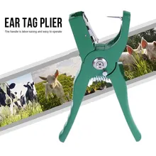 

Ear tag pliers Animal Control Device Green Metal ear thorn tongs Swine Cow Sheep Rabbit Identification tool Free shipping