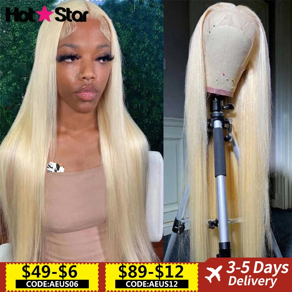 Lace Front Wig Human Hair Wigs Human Hair Wig Front Lace Wig 613 Blonde HD Transparent 13x4 13x6 Lace Frontal Human Hair Wigs For Women Straight Pre Plucked