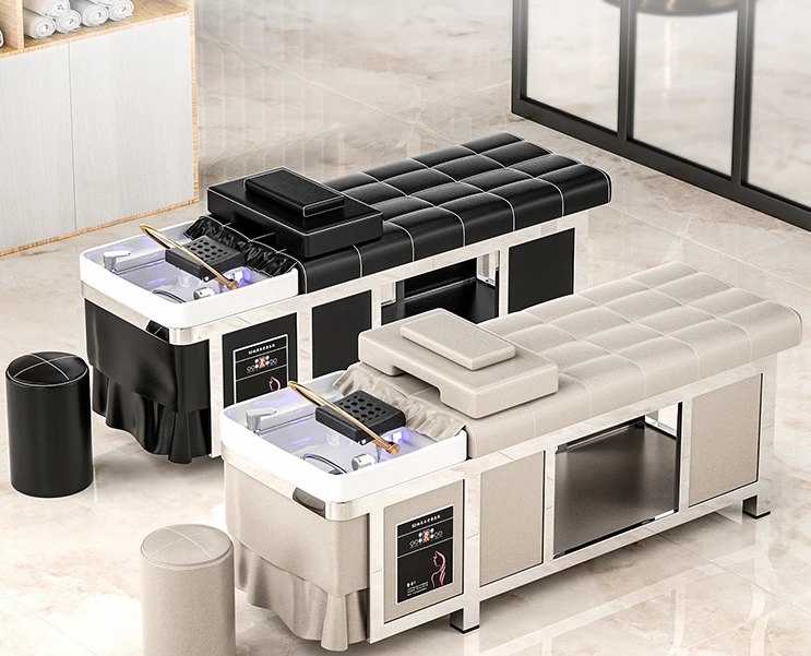 

Shampoo bed, hair salon, dedicated beauty salon, full lying massage head therapy bed, water circulation fumigation
