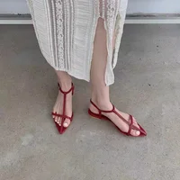Sandales plates pour femmes 2026 Nouveauté été Sandales tendance style romain sexy et confortables à talon bas Zapatos Mujer 6