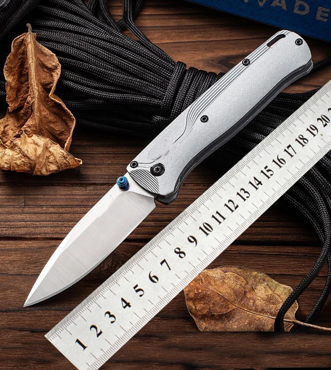 

BM 535BK-4 Bugout AXIS Folding Knife Bench D2 Steel Made Blade Hined Aluminum Handles Pocket Tactical Knives Outdoor Camping