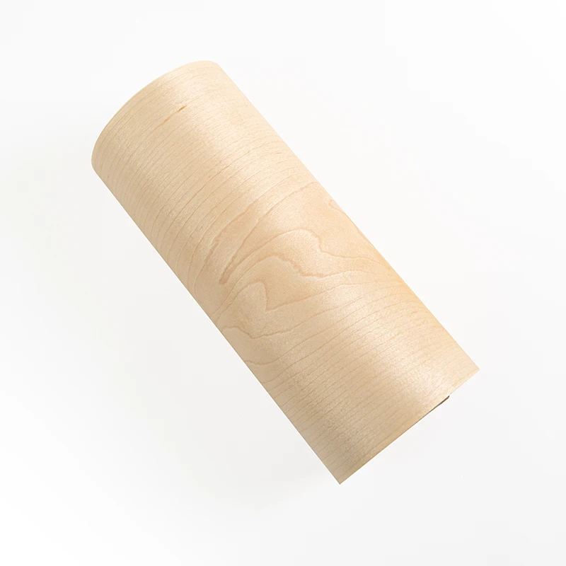 Natural Maple Wood Veneer Sheet 20*250cm for Furniture Tabletops Stereo Speakers Guitar Restoration