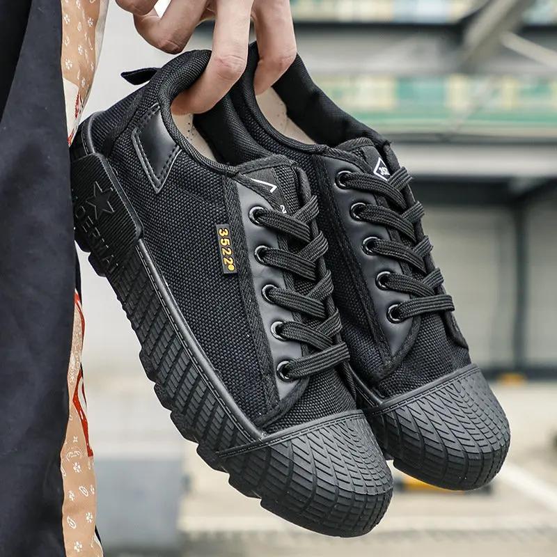 Wear resistant Sport Shoes Men Lace Up Walking Shoes Climbing Trekking Hunting Combat Sneakers Work Tactical Mens Casual
