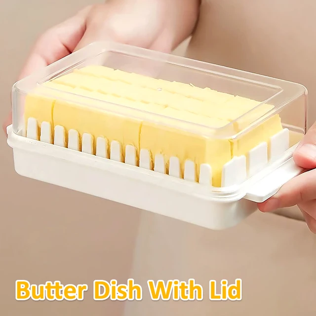 Joie Butter Dish Transparent Lid Plastic BPA Free Kitchen Storage Butter  Container Box Cheese Storage Box Kitchen Utensils - AliExpress