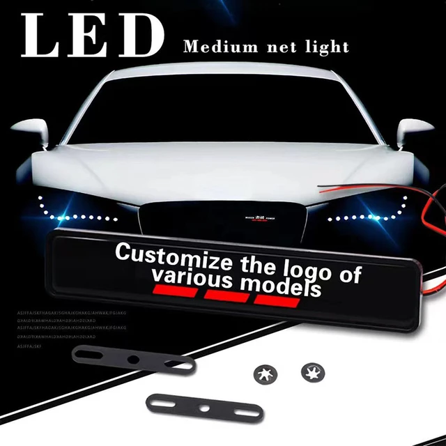 Car Front Grille Metal Illuminated LED Car Logo Light Emblem Badges Grill Logo  Light for Car Emblem - China Car Emblem Light, LED Car Logo Light